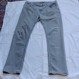 Men's grey denim pants 38x34